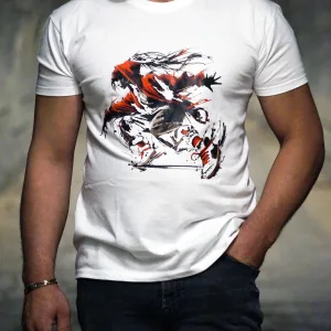 T-shirt "B-Girl" blanc Criz2nerf – porté