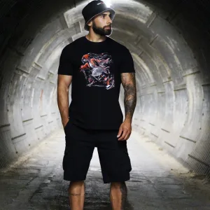 T-shirt "B-Girl" noir Criz2nerf – porté