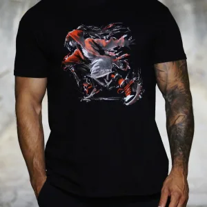 T-shirt "B-Girl" noir Criz2nerf – porté