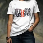 T-shirt "Émeute" blanc Criz2nerf – vue de face