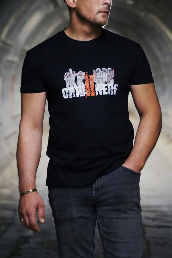 T-shirt "Émeute" noir Criz2nerf – vue de face