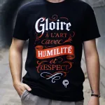 T-shirt "Gloire à l'Art" noir Criz2nerf – vue de face