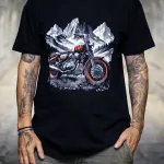 T-shirt "Moto" noir Criz2nerf – porté