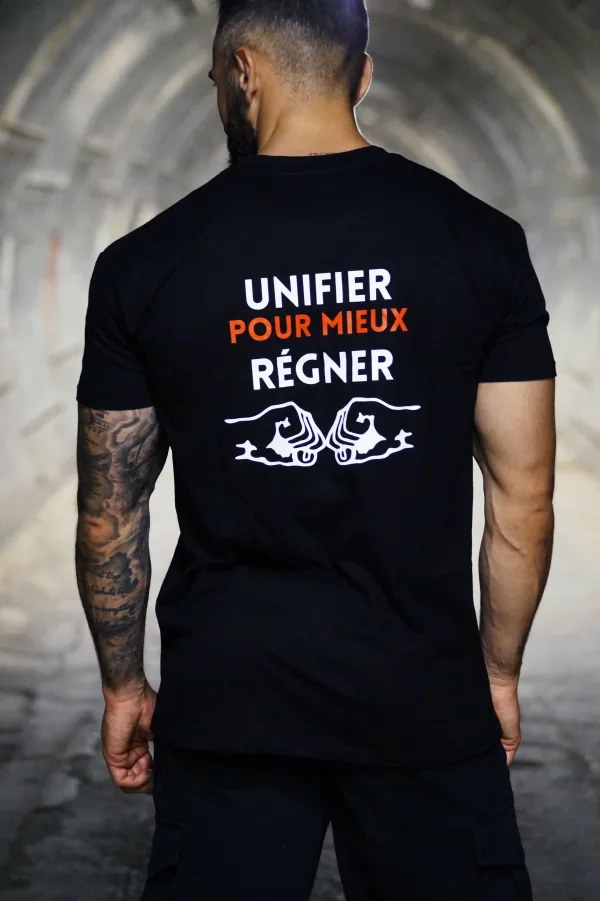 T-shirt "Unité" noir Criz2nerf – vue de face