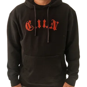 Sweat "Don't give up" noir Criz2nerf – vue de face