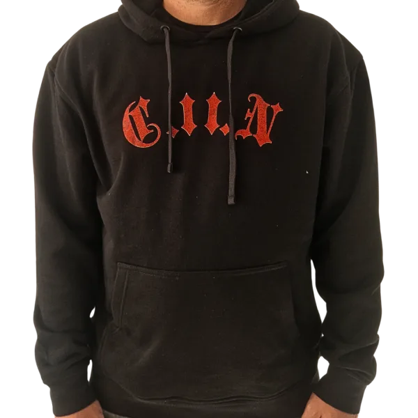 Sweat "Don't give up" noir Criz2nerf – vue de face