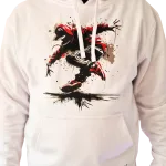 Sweat "Break" blanc Criz2nerf – vue de dos