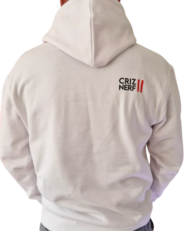 Sweat "Break" blanc Criz2nerf – vue de face