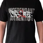 T-shirt "Redj" oversize noir Criz2nerf – vue de face