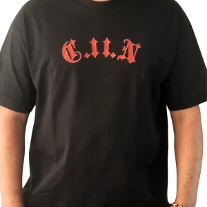 T-shirt "Don't give up" oversize noir Criz2nerf