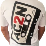 T-shirt "AC2N K7" oversize blanc Criz2nerf – vue de dos