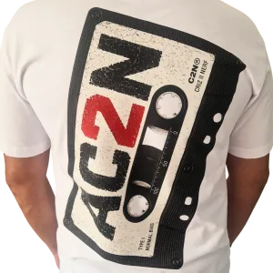 T-shirt "AC2N K7" oversize blanc Criz2nerf – vue de dos
