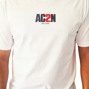 T-shirt "AC2N K7" oversize blanc Criz2nerf – vue de face